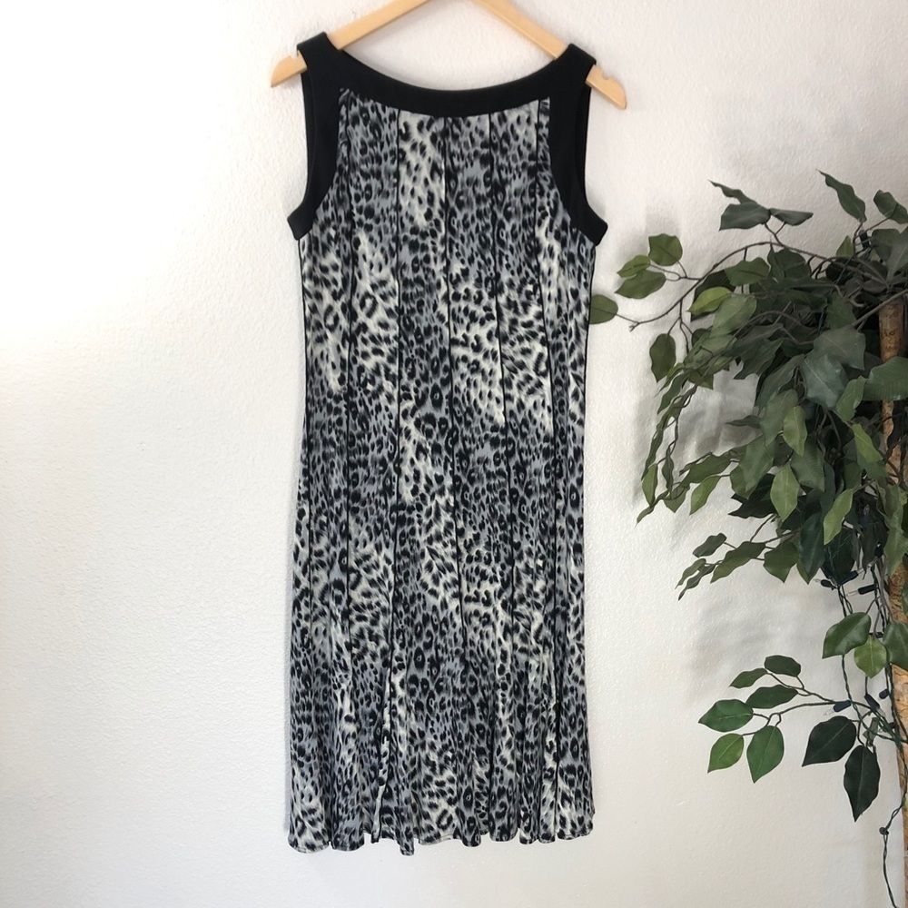 Sandra Darren Leopard Print Dress